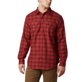 Columbia Silver Ridge 2.0 Flannel Big, Camisa Azules Rojos Para Hombre | 183076-CEL